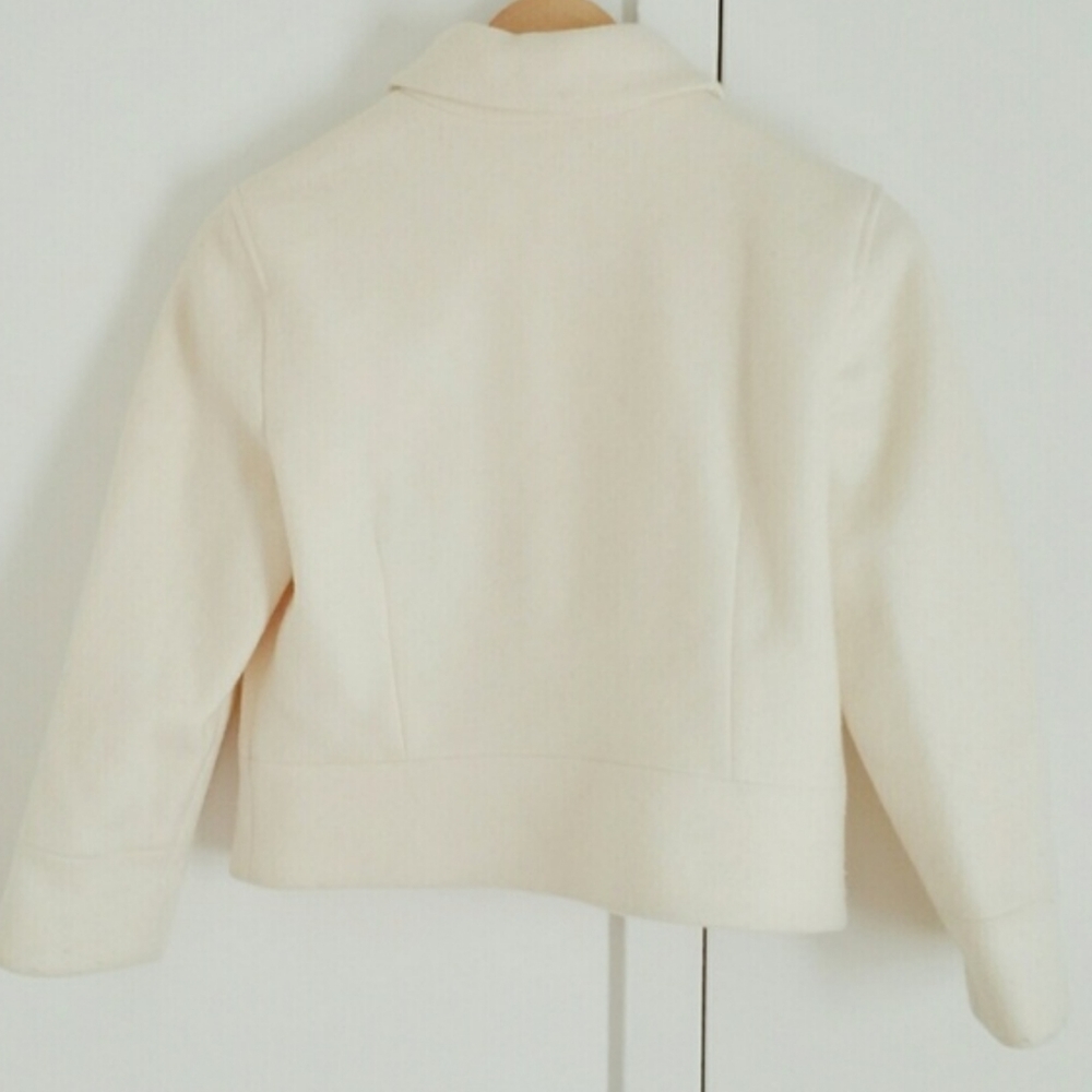 Club Monaco Short Wool Coat 1/4 Sleeve - Picture 6 of 7